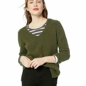 Olive Green J. Crew Knit Cozy Fall Sweater